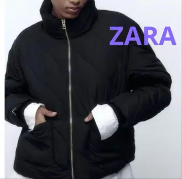ZARA 골드 지퍼 다운 자켓 (중고품)