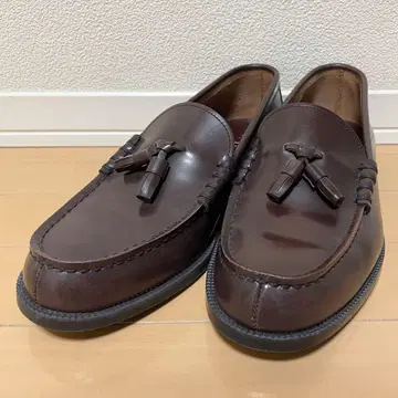 [미사용에 가까움] 하루타 태슬 로퍼 907 천연 가죽 브라운