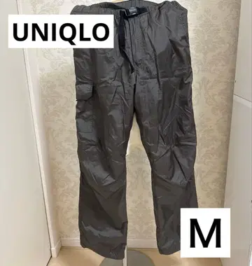유니클로 속기모 카고 팬츠 방한 베이지 웜 팬츠