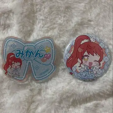 프리파라 캬라핀 미캉 네임 배지 세트