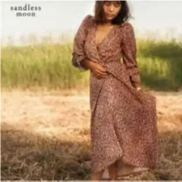 sandless moon 꽃무늬 긴팔 랩 원피스