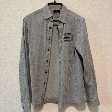 Subciety 스트라이프 긴팔 셔츠 M 사이즈