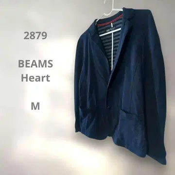 BEAMS HEART 블랙에 가까운 네이비 테일러드 자켓 M 캐주얼