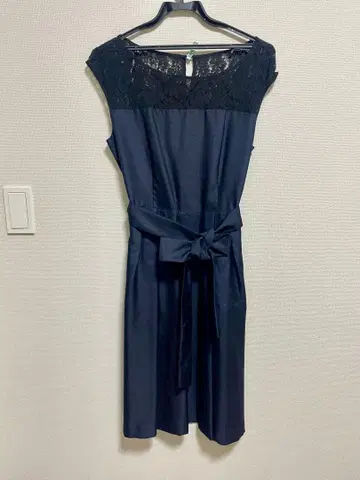 클리어 임프레션 네이비 레이스 원피스