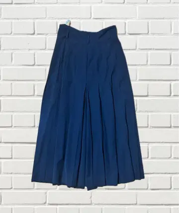 CALDY 네이비 플레어 스커트 무릎 기장 [ 무료배송 ]