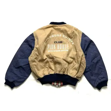 80s 핑크하우스 바시티 자켓 VTG