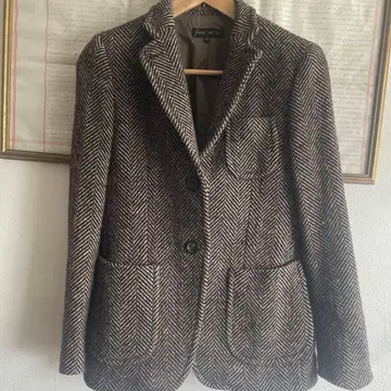 [새상품급] MARIO MATTEO 헤링본 테일러드 자켓 브라운