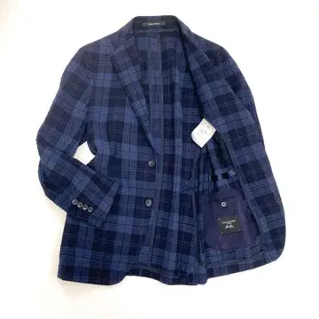 TAGLIATORE 딸리아또레 DAKAR 울 체크 네이비 42