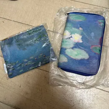 미사용 모네 전시회 수련의 시간 멀티 파우치 올비스 파우치 세트