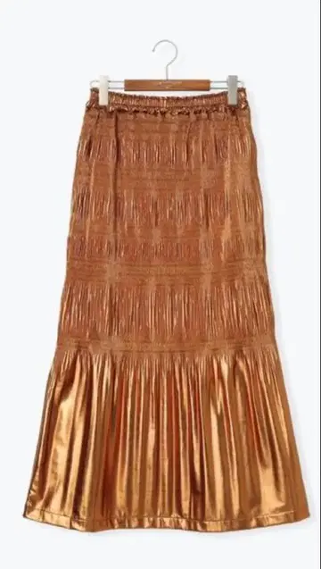 테치치 브론즈 변형 셔링 스커트