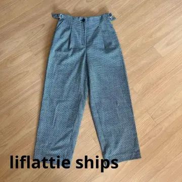 liflattie ships 하운드투스 체크 패턴 팬츠 S 사이즈