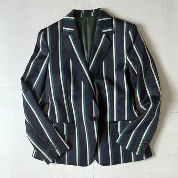 [ 새상품급 ] GINZAGlobalStyle 자켓 스트라이프 네이비