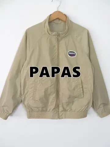 파파스 PAPAS 와펜 로고 스윙탑 자켓 M 블루종