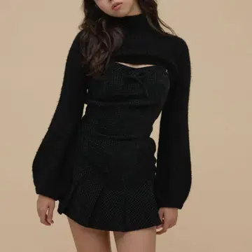 andmary 앤드마리 Twiggy 트위드 미니 드레스