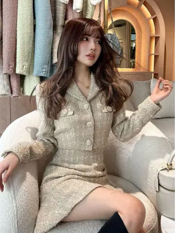 다리치 스프링 트위드 셋업