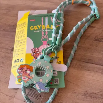 CRYBABY 캐릭터 스트랩 민트 그린