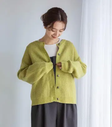 어반 리서치 해밀턴 울 크루넥 가디건