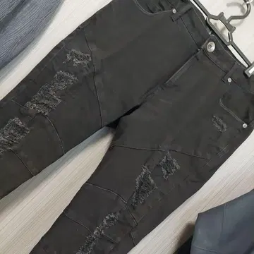 칼 카니 블랙 데님 32 사이즈 데미지 가공