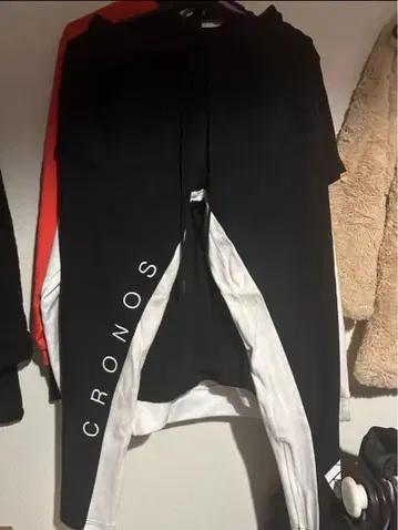 크로노스 스웨트 팬츠 블랙 S 사이즈 레어템