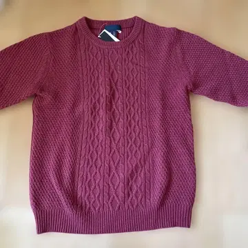 새상품 simplicite 심플리시떼 울 블렌드 스웨터 와인