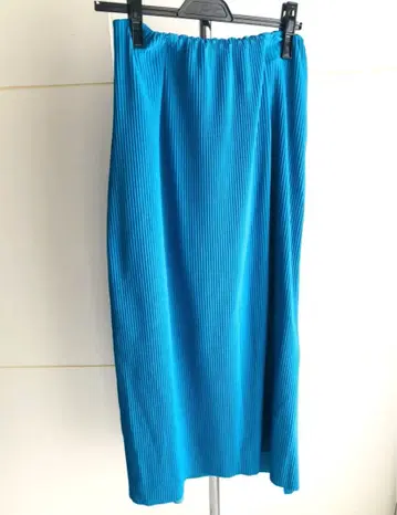 RADIATE 라디에이트 파랑 플리츠 타이트 스커트 롱 기장