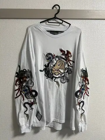 GALFY 자수 긴팔 셔츠