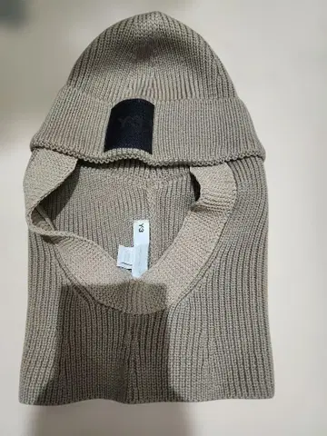 Y-3 니트 모자 베이지 그레이