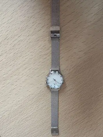 가격 인하! 실버 여성용 손목시계 4 Silent Birds