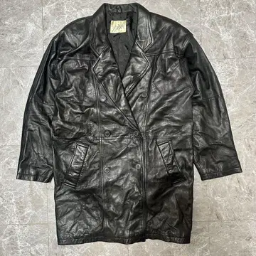 a-ZOO 블랙 가죽 코트 F 사이즈