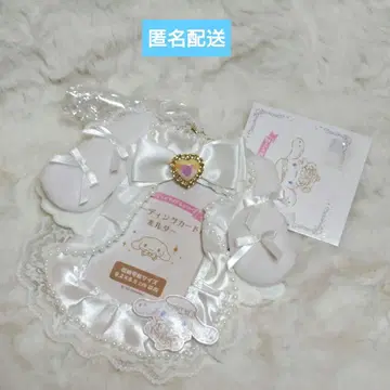 산리오 화이트 프릴 카드용 홀더 시나모롤 엔조이 아이돌 시리즈