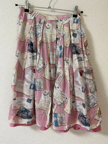 Jane marple 제인 마플 레터 스커트 핑크