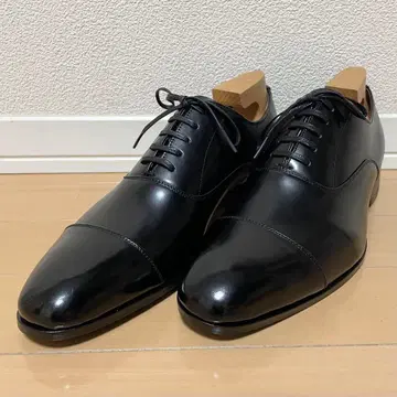 [ 미사용에 가까움 ] 마드라스 Savile Row 스트레이트 팁 블랙