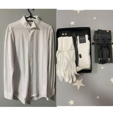 와타베 웨딩 결혼식 신랑 셔츠 잡화 세트