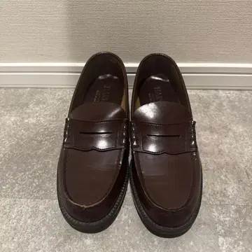 HARUTA 다크 브라운 가죽 로퍼