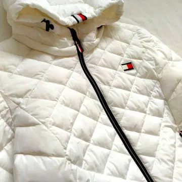 TOMMY HILFIGER 화이트 다운 자켓 퀼팅 L 화이트