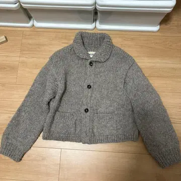 BEAMS BOY 핸드니트 숏 가디건