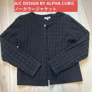 A/CDESIGN BY ALPHA CUBIC 노카라 자켓 포멀