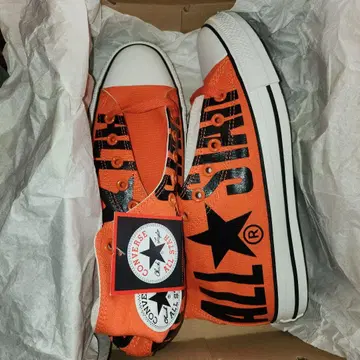 CONVERSE 오렌지 하이컷 스니커즈
