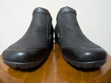 새상품급 rieker 리커 블랙 사이드 고어 부츠