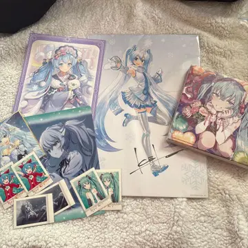 하츠네 미쿠 겨울 테마 아트 프린트 세트