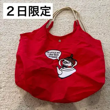 무민 리틀미 백 자수 숄더백 새상품 레드 2WAY 인기