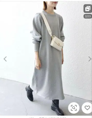 원피스 SHIPS any: USA 코튼 속기모 원피스 새상품