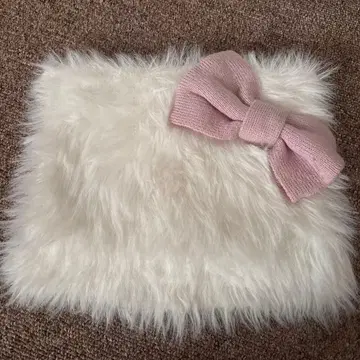 헬로키티 퍼 소재 머리띠