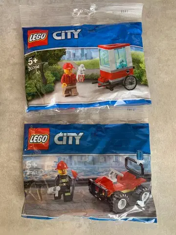 LEGO CITY 팝콘 가게 소방 배기 미니 피규어 레고 시티