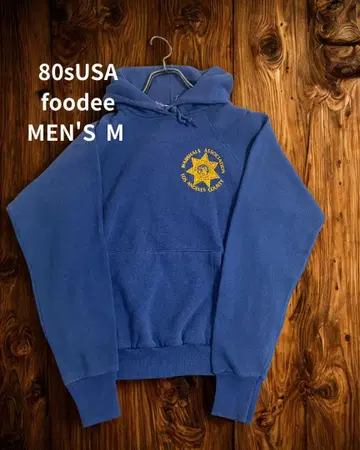 [ 80s USA ] USA산 후드티 후디 남성용 M 네이비
