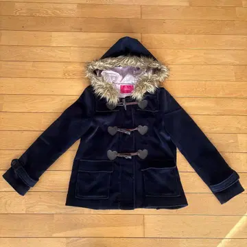 CHU XXX 네이비 코트 퍼 포함