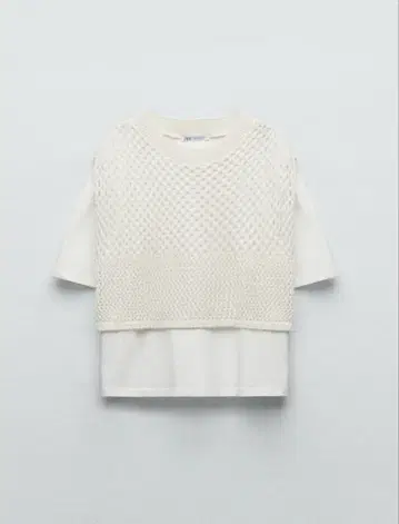 ZARA 대비 청키 니트 T셔츠