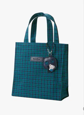 완판템 familiar 파미리아 토트백 대 파랑 깅엄 체크