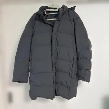 UNIQLO 후드 부착 다운 자켓 XL 그레이