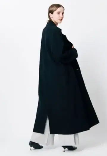 새상품 NORC 노크 더블 롱 리버 코트 롱 코트 블랙